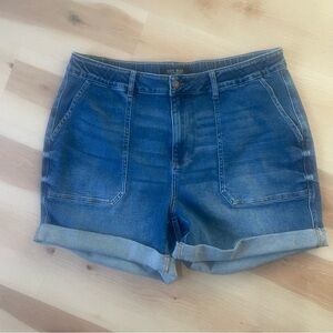 Judy Blue 150343 High Waisted Cuff Shorts Size 3XL Plus